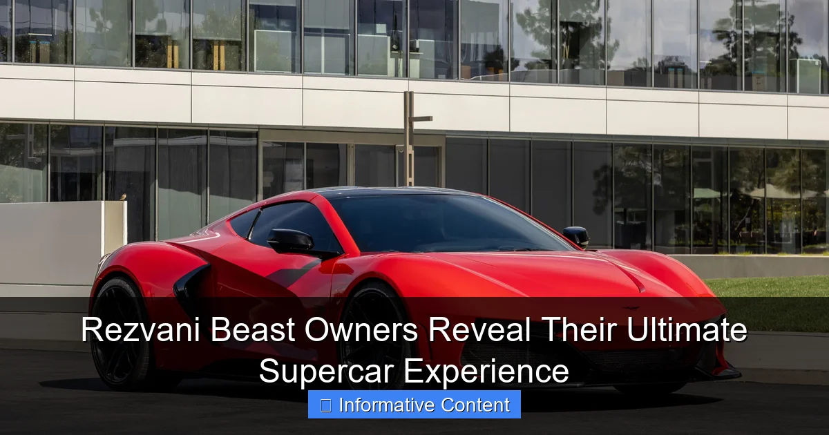 Rezvani Beast Owners Reveal Their Ultimate Supercar Experience