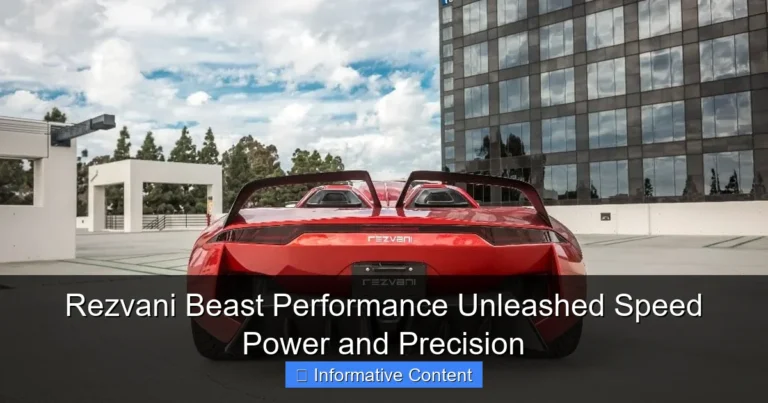 Rezvani Beast Performance Unleashed Speed Power and Precision