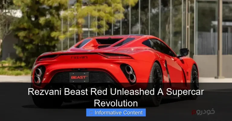 Rezvani Beast Red Unleashed A Supercar Revolution