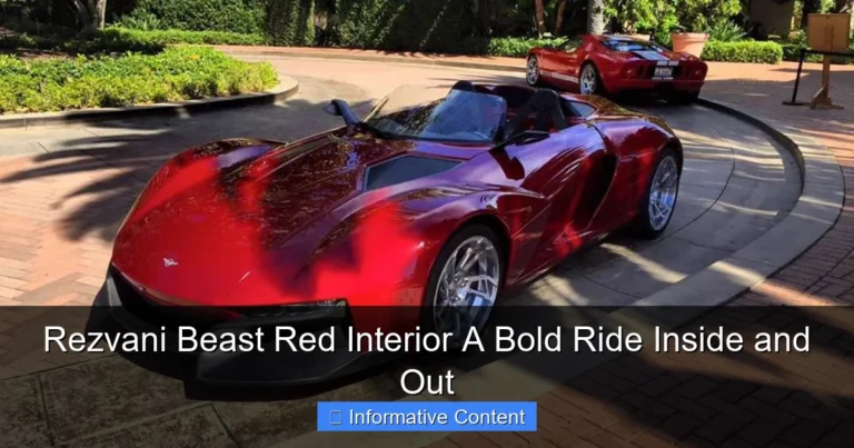 Rezvani Beast Red Interior A Bold Ride Inside and Out