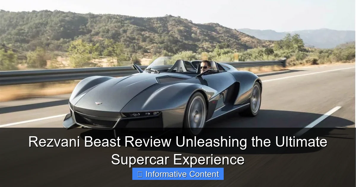 Rezvani Beast Review Unleashing the Ultimate Supercar Experience