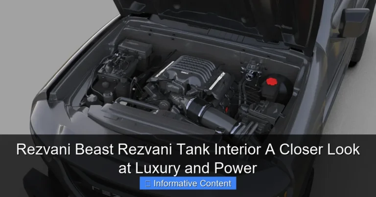 Rezvani Beast Rezvani Tank Interior A Closer Look at Luxury and Power
