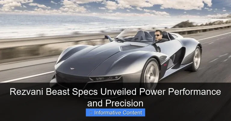 Rezvani Beast Specs Unveiled Power Performance and Precision