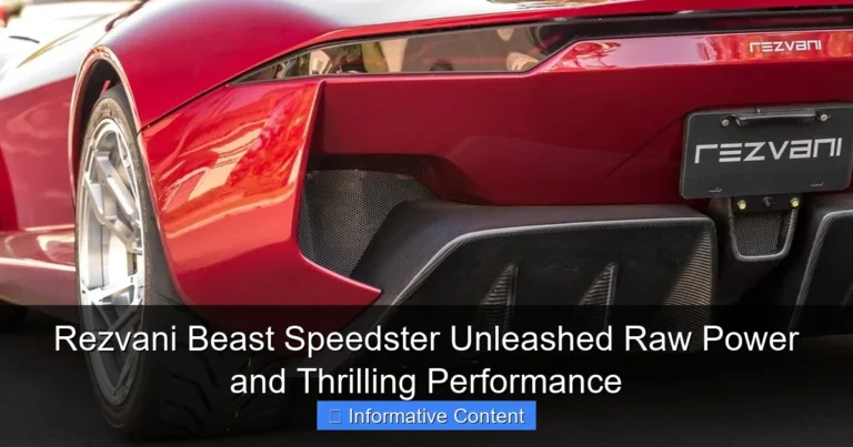 Rezvani Beast Speedster Unleashed Raw Power and Thrilling Performance