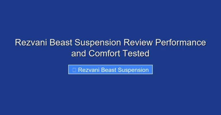 Rezvani Beast Suspension Review Performance and Comfort Tested