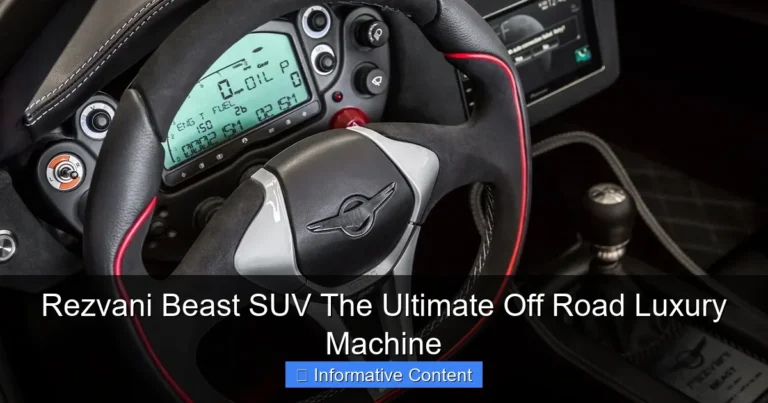 Rezvani Beast SUV The Ultimate Off Road Luxury Machine