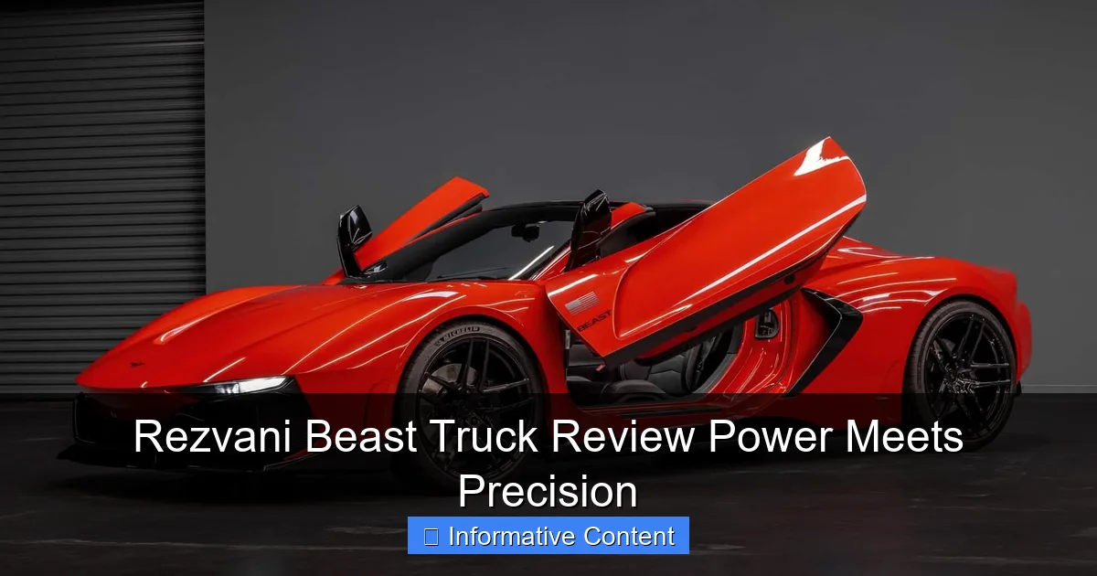 Rezvani Beast Truck Review Power Meets Precision