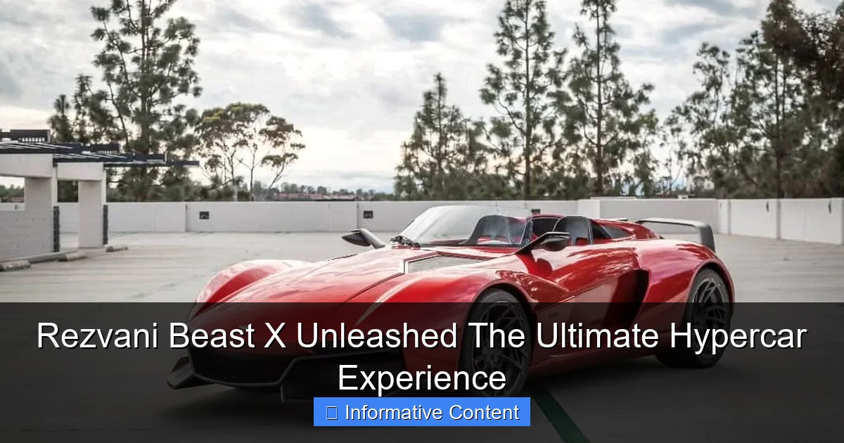 Rezvani Beast X Unleashed The Ultimate Hypercar Experience