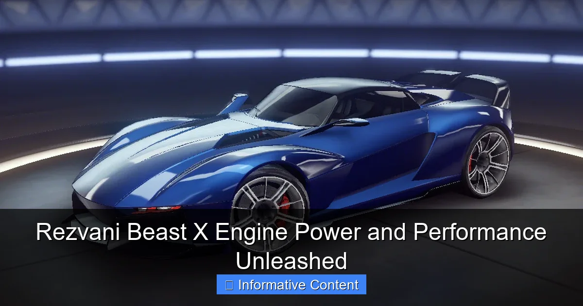 Rezvani Beast X Engine Power and Performance Unleashed