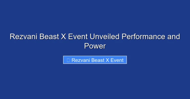 Rezvani Beast X Event Unveiled Performance and Power