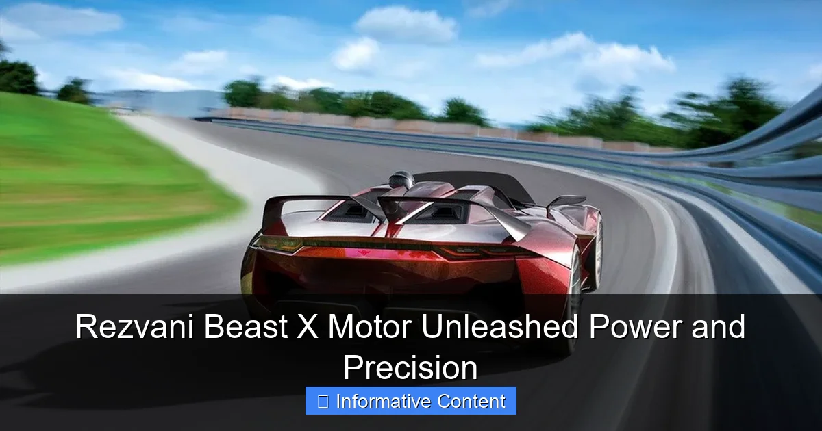 Rezvani Beast X Motor Unleashed Power and Precision