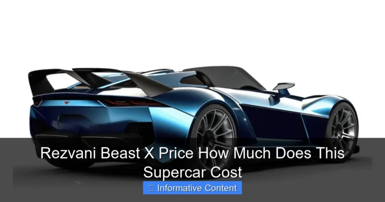 Rezvani Beast X Price How Much Does This Supercar Cost
