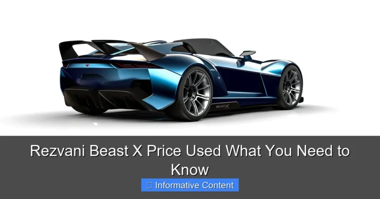 Rezvani Beast X Price Used What You Need to Know