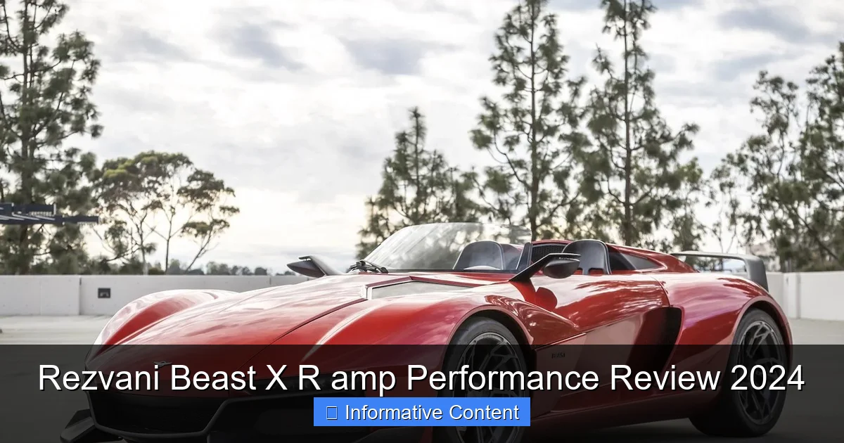 Rezvani Beast X R amp Performance Review 2024