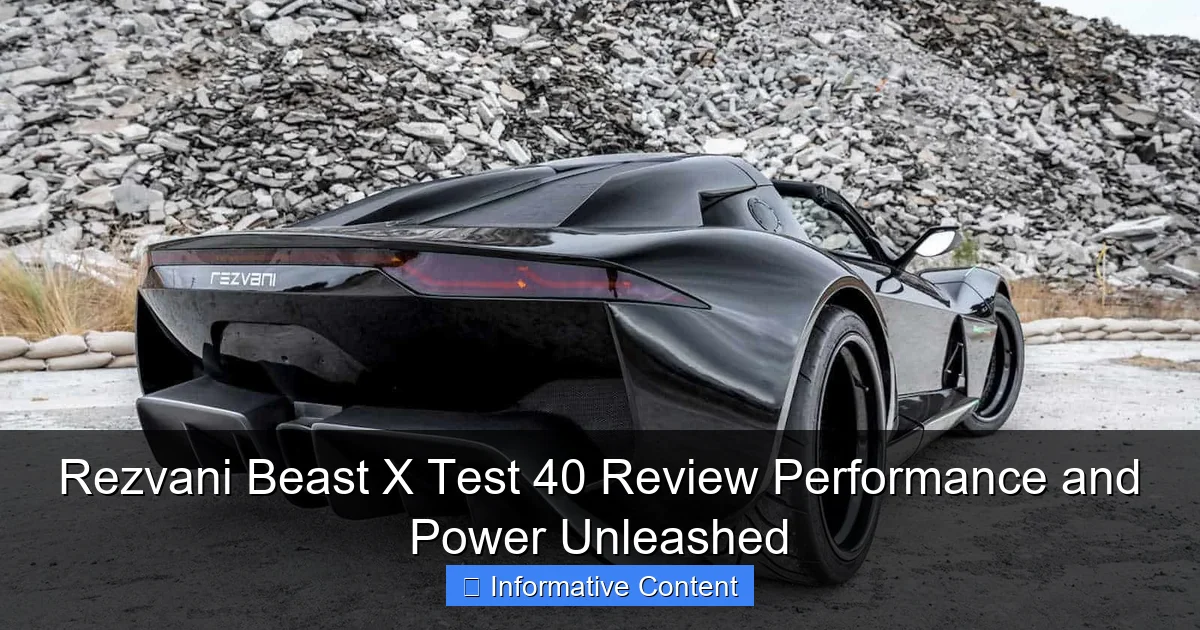 Rezvani Beast X Test 40 Review Performance and Power Unleashed