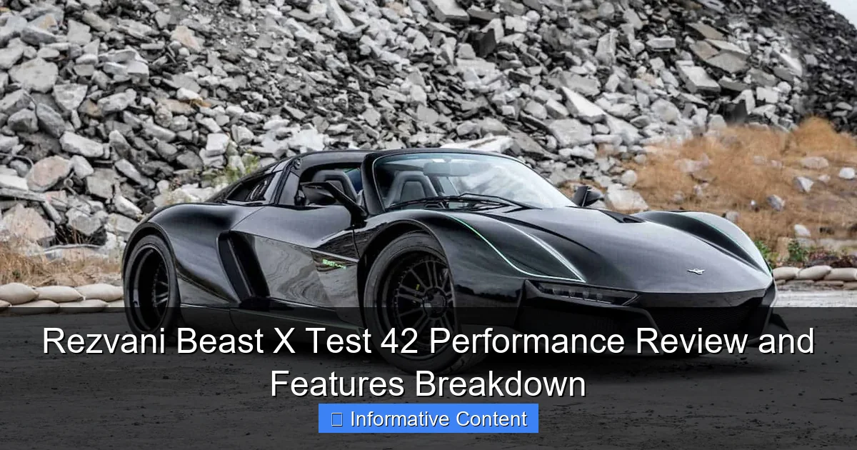 Rezvani Beast X Test 42 Performance Review and Features Breakdown