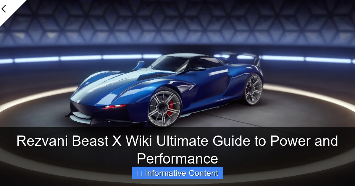 Rezvani Beast X Wiki Ultimate Guide to Power and Performance