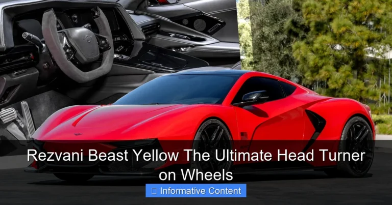 Rezvani Beast Yellow The Ultimate Head Turner on Wheels