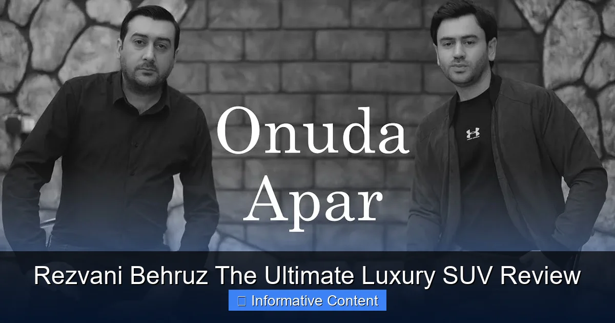 Rezvani Behruz The Ultimate Luxury SUV Review