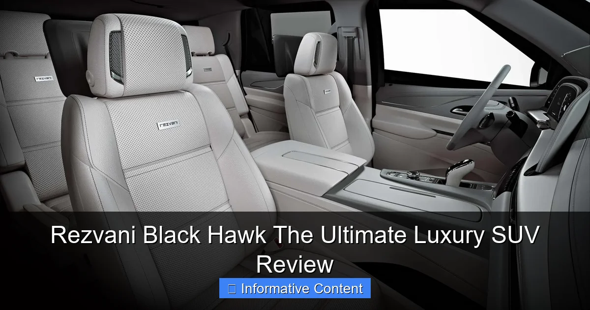 Rezvani Black Hawk The Ultimate Luxury SUV Review