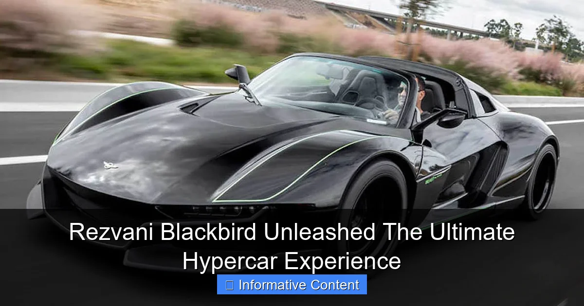 Rezvani Blackbird Unleashed The Ultimate Hypercar Experience