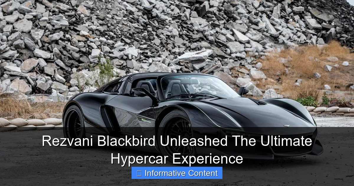 Rezvani Blackbird Unleashed The Ultimate Hypercar Experience