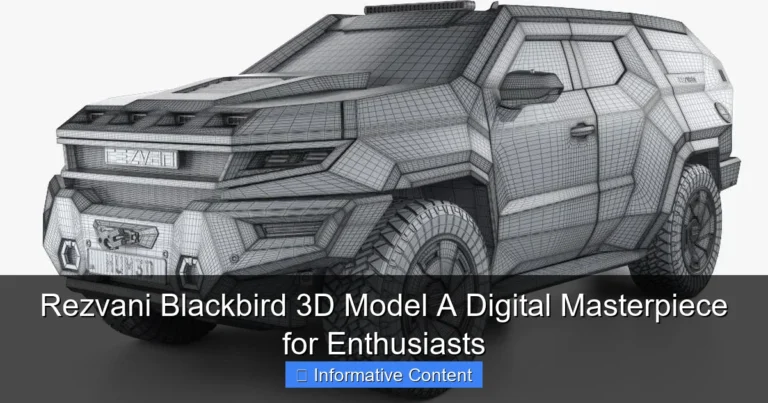 Rezvani Blackbird 3D Model A Digital Masterpiece for Enthusiasts