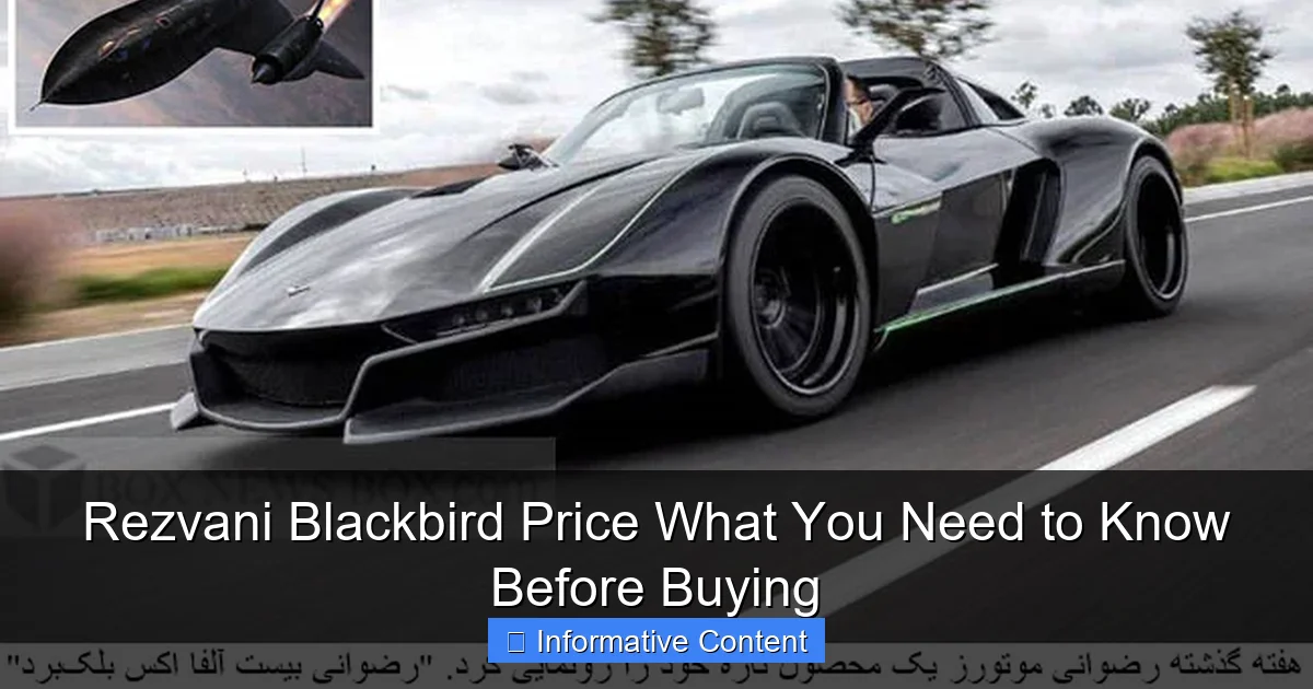 Rezvani Blackbird Price What You Need to Know Before Buying