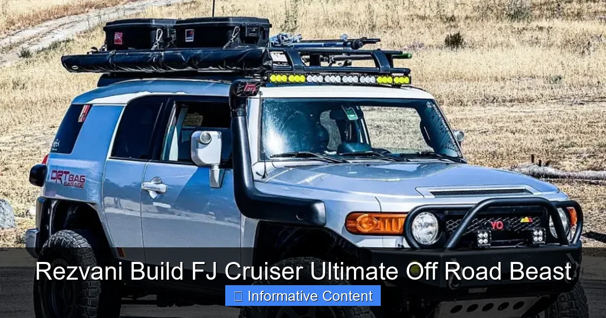Rezvani Build FJ Cruiser Ultimate Off Road Beast