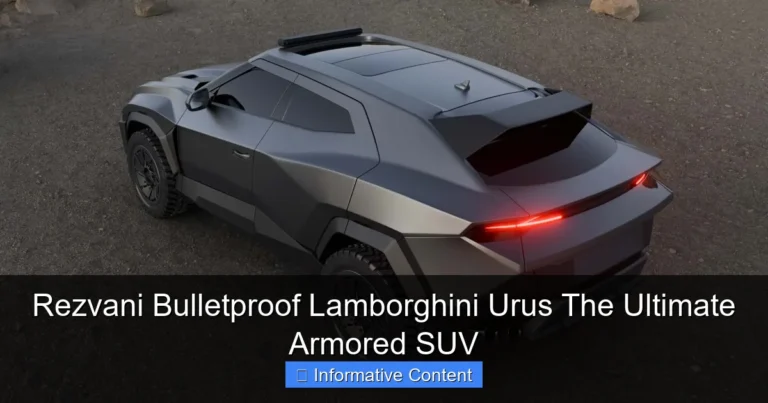 Rezvani Bulletproof Lamborghini Urus The Ultimate Armored SUV
