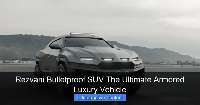 Rezvani Bulletproof SUV The Ultimate Armored Luxury Vehicle