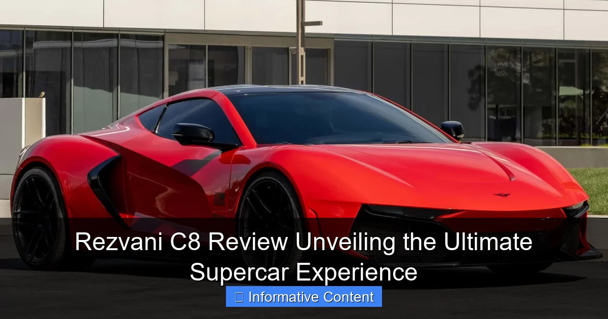 Rezvani C8 Review Unveiling the Ultimate Supercar Experience