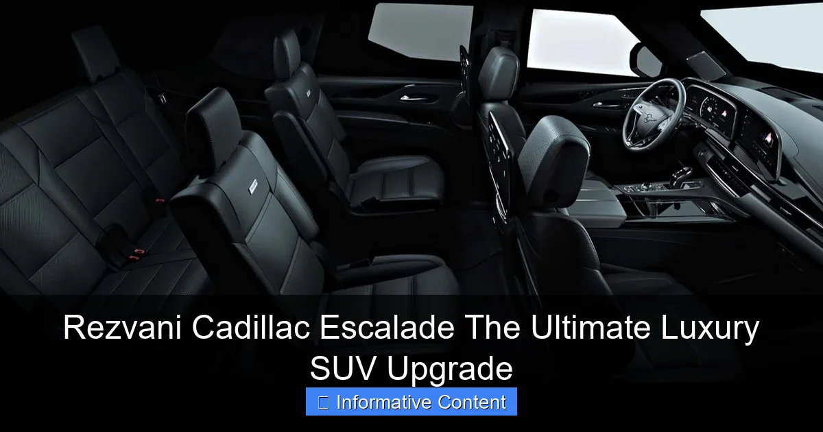 Rezvani Cadillac Escalade The Ultimate Luxury SUV Upgrade