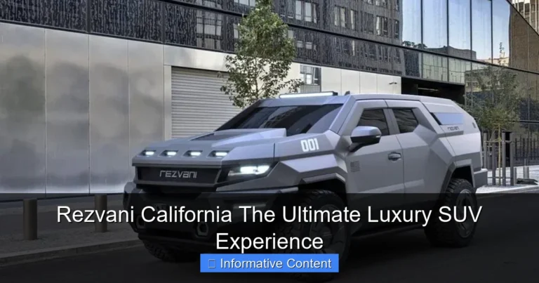 Rezvani California The Ultimate Luxury SUV Experience