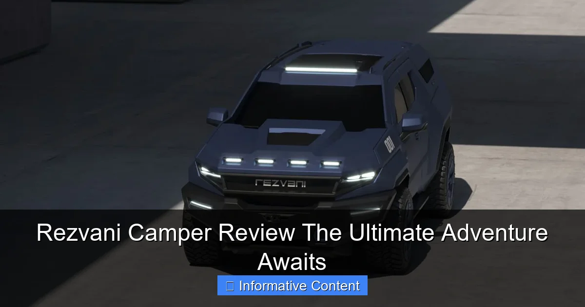 Rezvani Camper Review The Ultimate Adventure Awaits