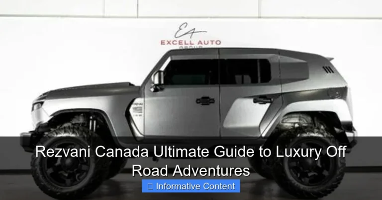 Rezvani Canada Ultimate Guide to Luxury Off Road Adventures