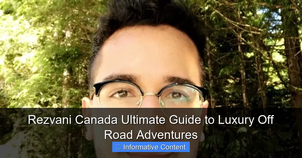 Rezvani Canada Ultimate Guide to Luxury Off Road Adventures
