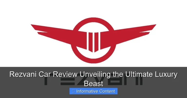 Rezvani Car Review Unveiling the Ultimate Luxury Beast