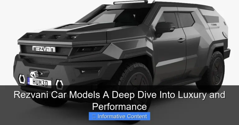 Rezvani Car Models A Deep Dive Into Luxury and Performance
