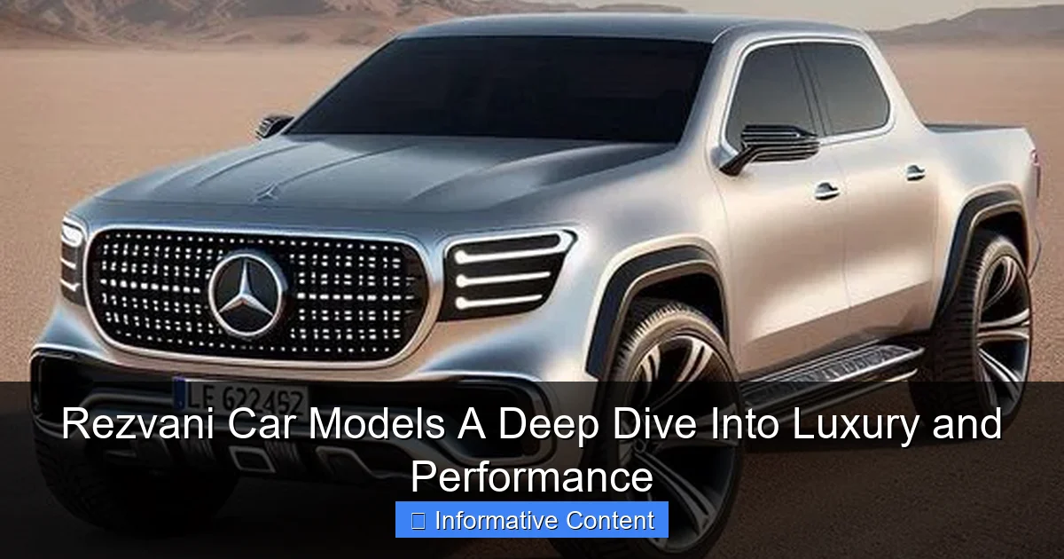 Rezvani Car Models A Deep Dive Into Luxury and Performance
