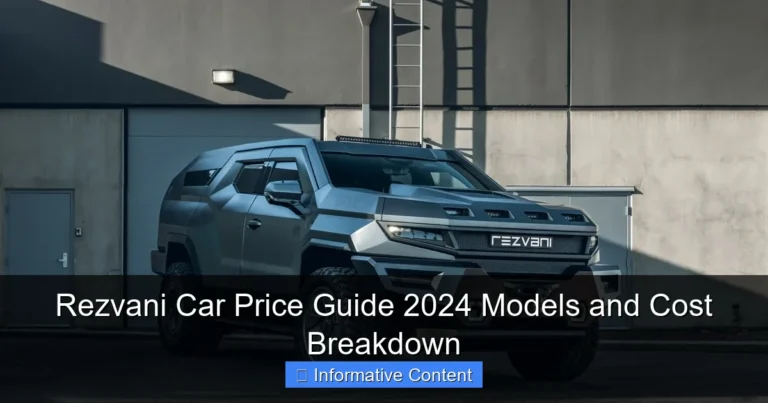 Rezvani Car Price Guide 2024 Models and Cost Breakdown