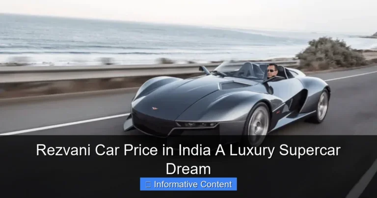 Rezvani Car Price in India A Luxury Supercar Dream