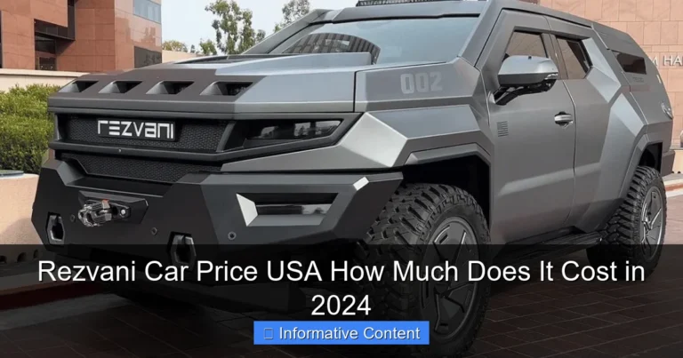 Rezvani Car Price USA How Much Does It Cost in 2024