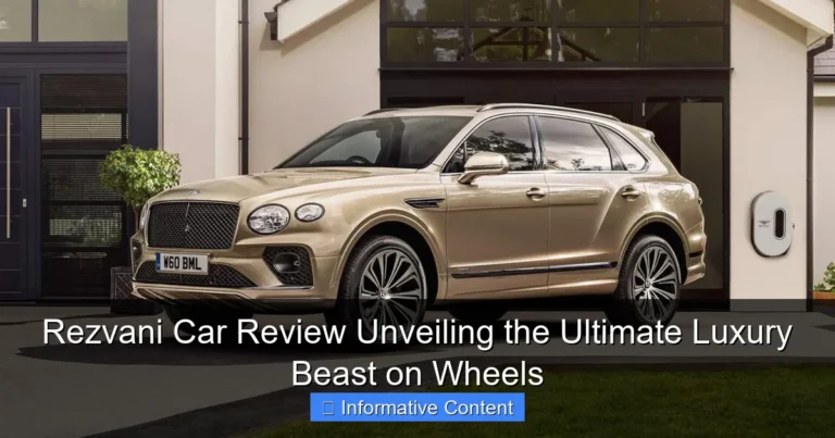 Rezvani Car Review Unveiling the Ultimate Luxury Beast on Wheels