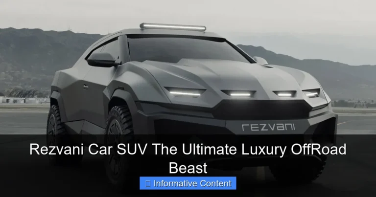 Rezvani Car SUV The Ultimate Luxury OffRoad Beast