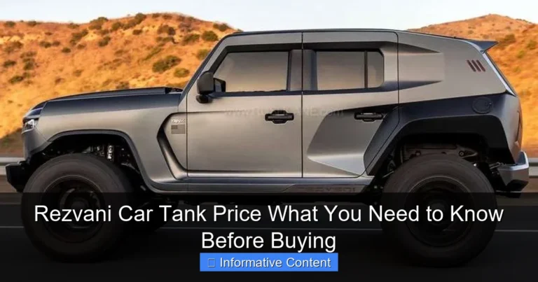 Rezvani Car Tank Price What You Need to Know Before Buying