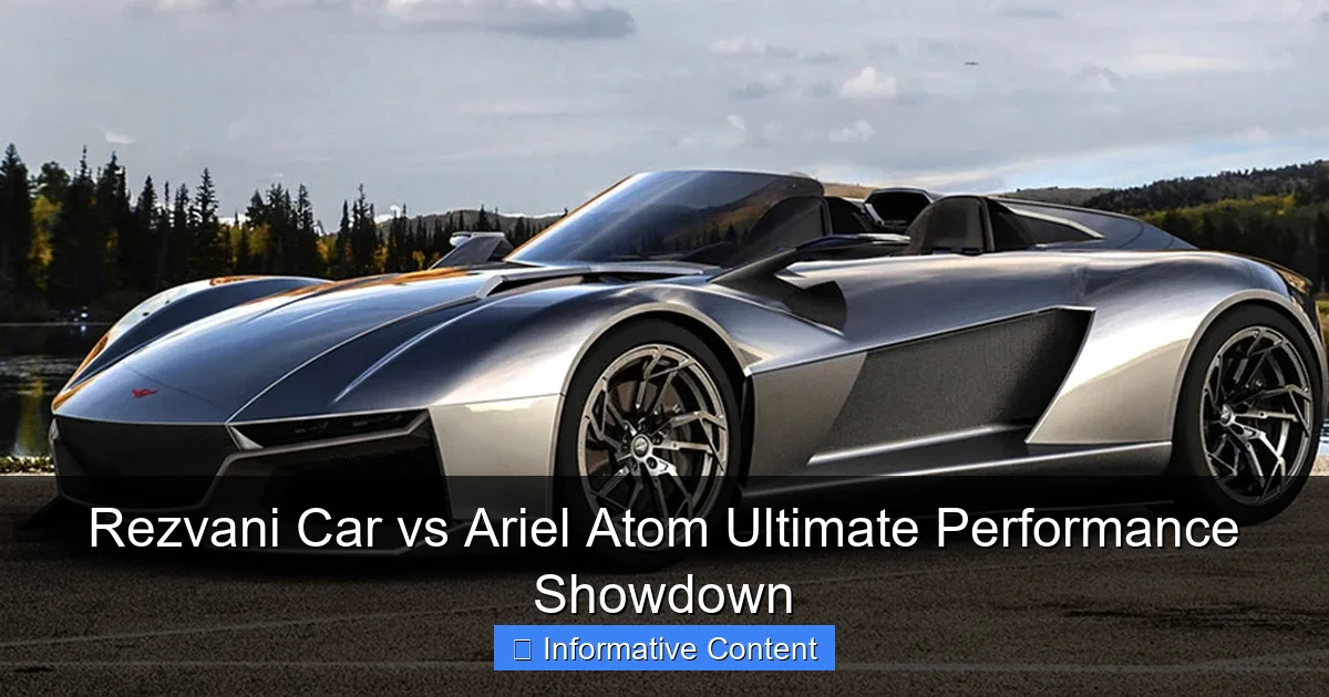 Rezvani Car vs Ariel Atom Ultimate Performance Showdown