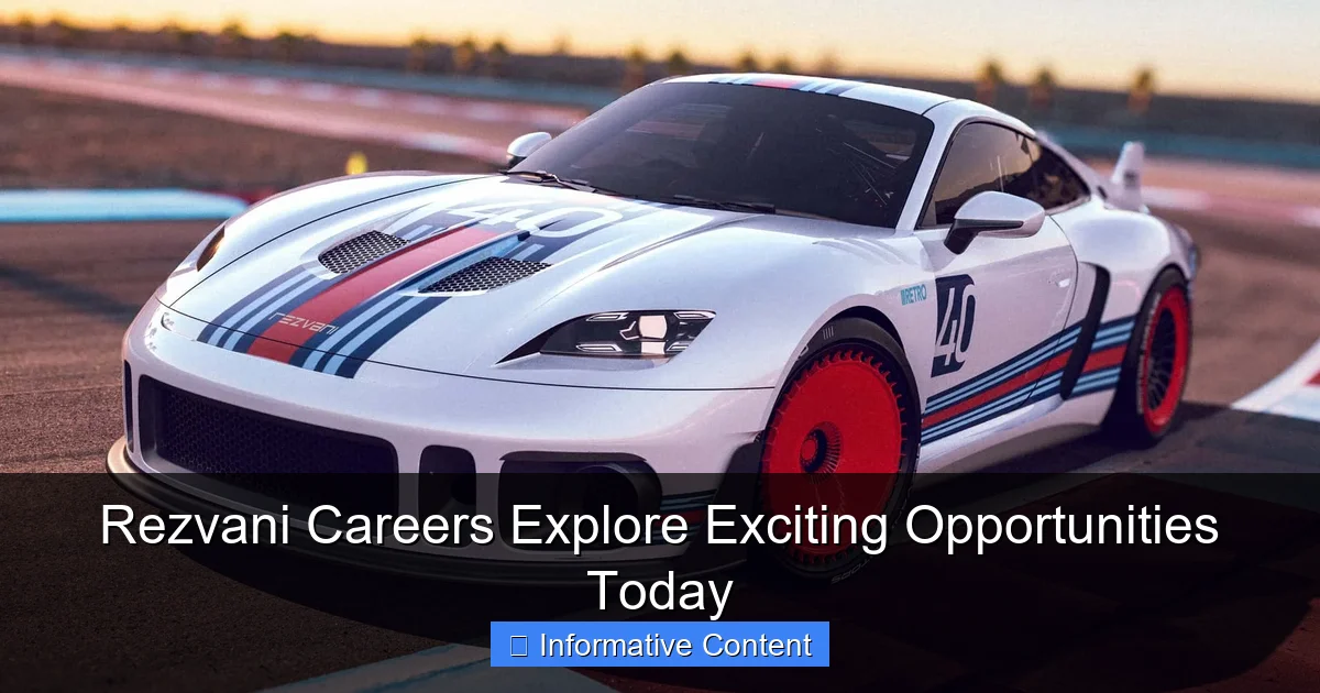 Rezvani Careers Explore Exciting Opportunities Today
