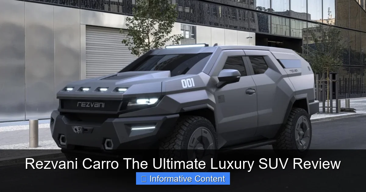 Rezvani Carro The Ultimate Luxury SUV Review