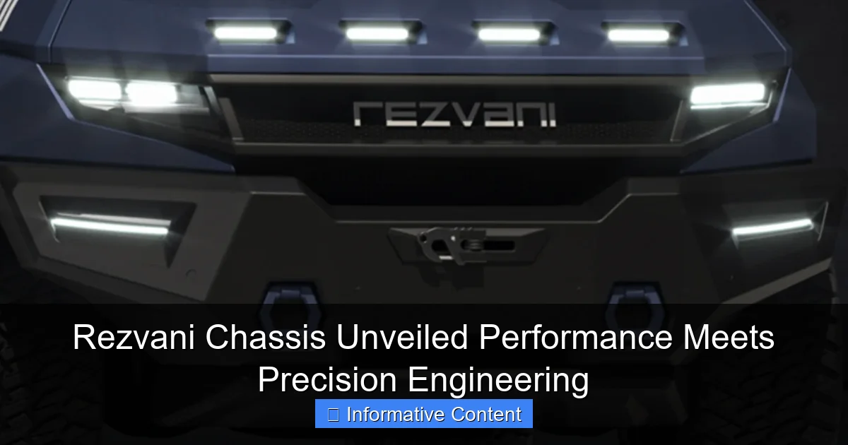 Rezvani Chassis Unveiled Performance Meets Precision Engineering